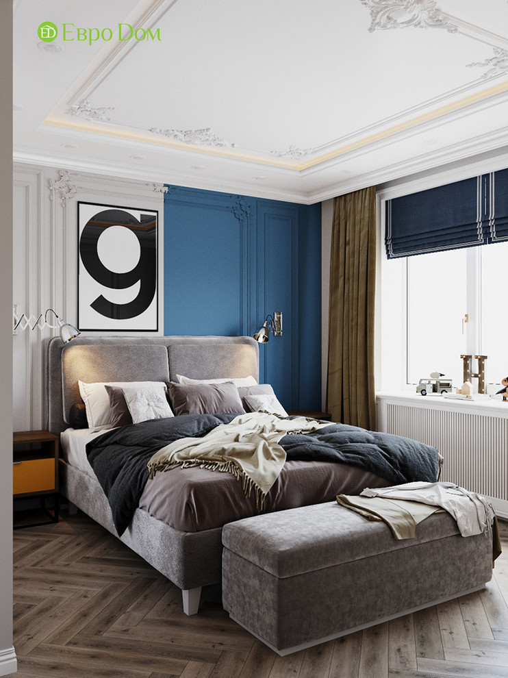 Дизайн четырехкомнатной квартиры 110 кв. м в стиле неоклассика. Фото проекта