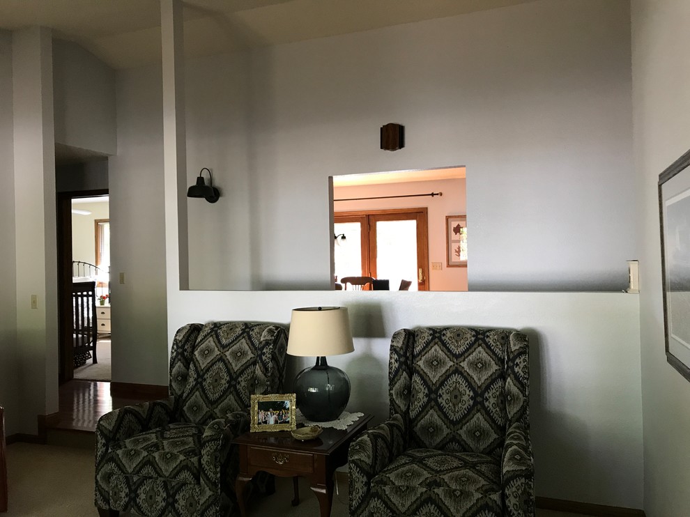 Removal of half wall.