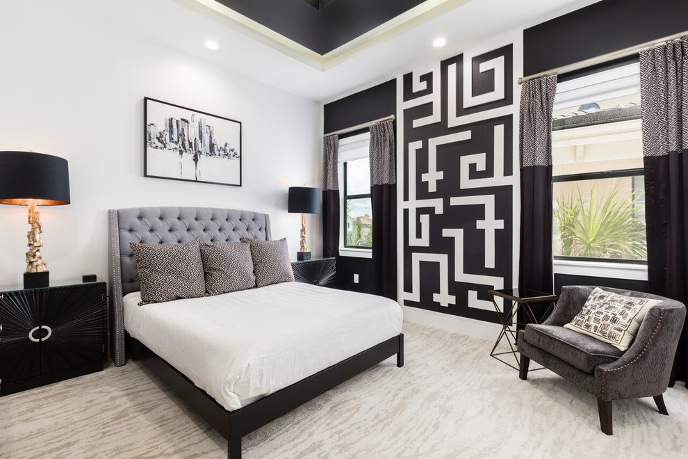 Home design - contemporary home design idea in Orlando