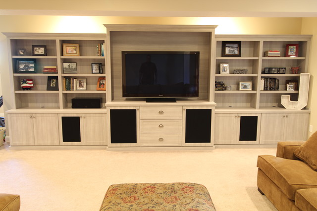 Media Center Modern Home Theater Indianapolis By