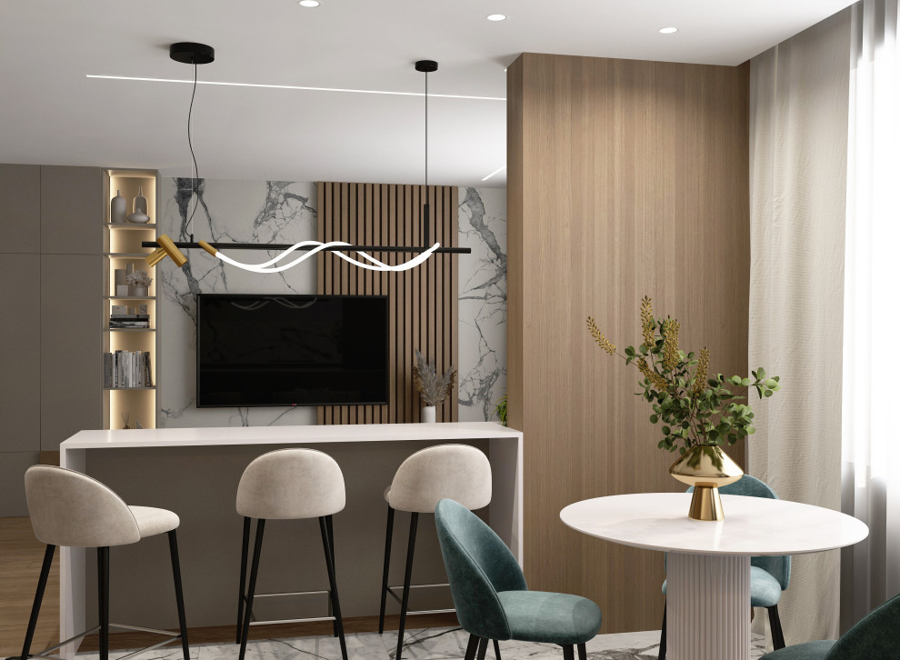 Кухня-гостиная в современном стиле г. Дзержинск