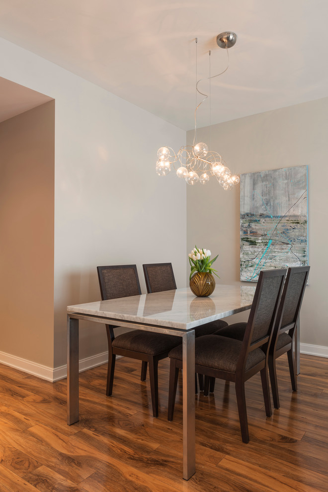 Photo of a transitional dining room in Chicago.