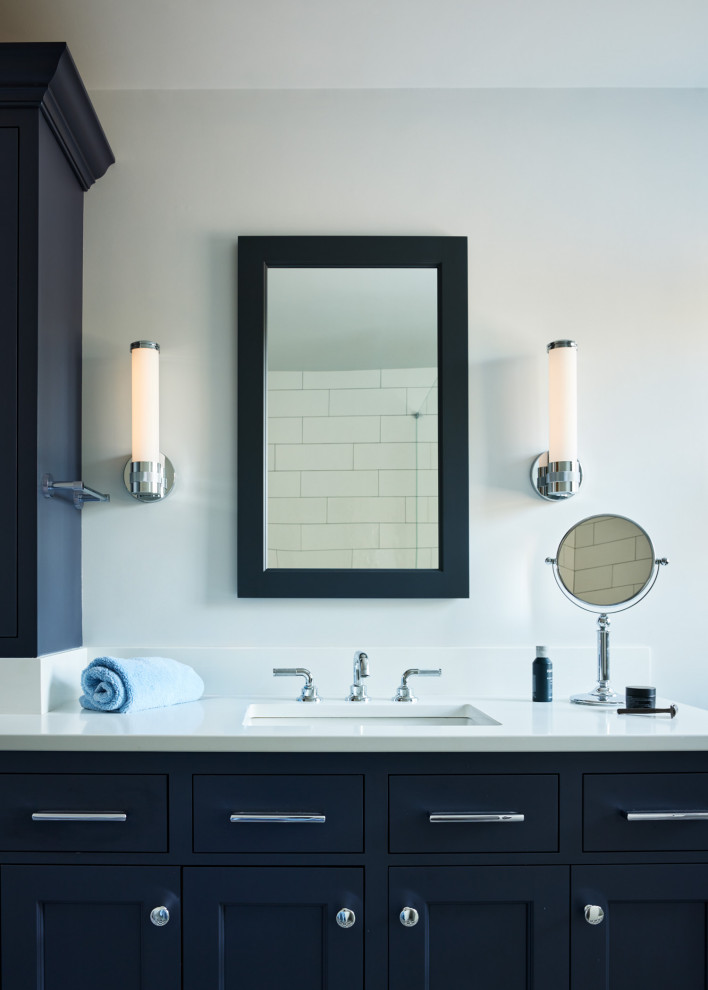 Inspiration for a transitional bathroom remodel in Boston