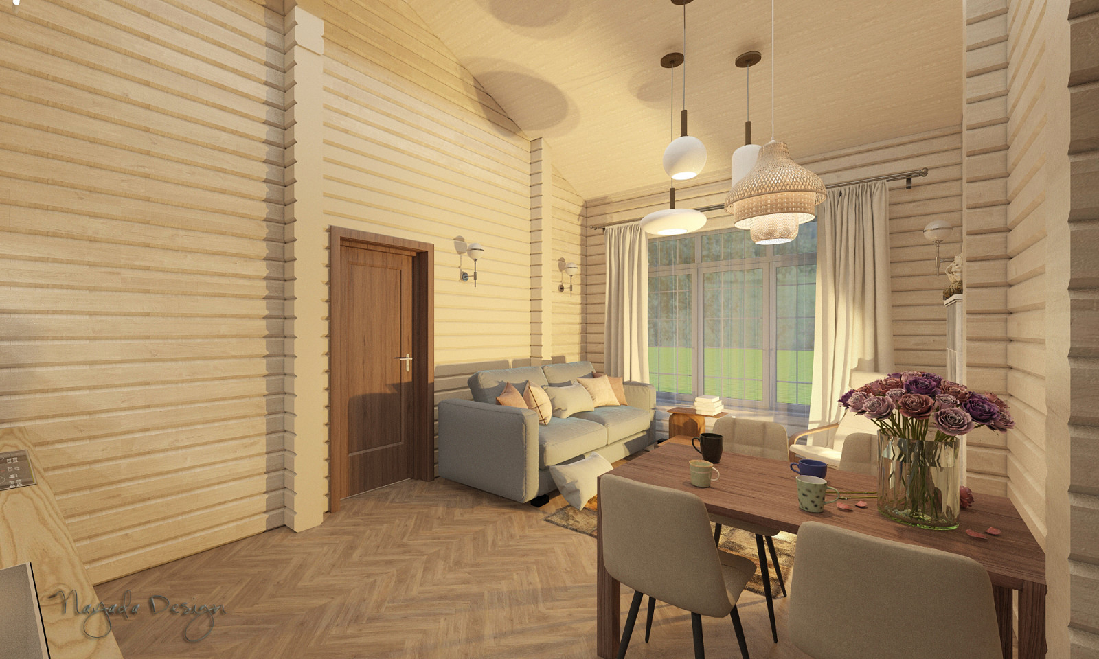 Баня из  клееного бруса в пос. Заповедник