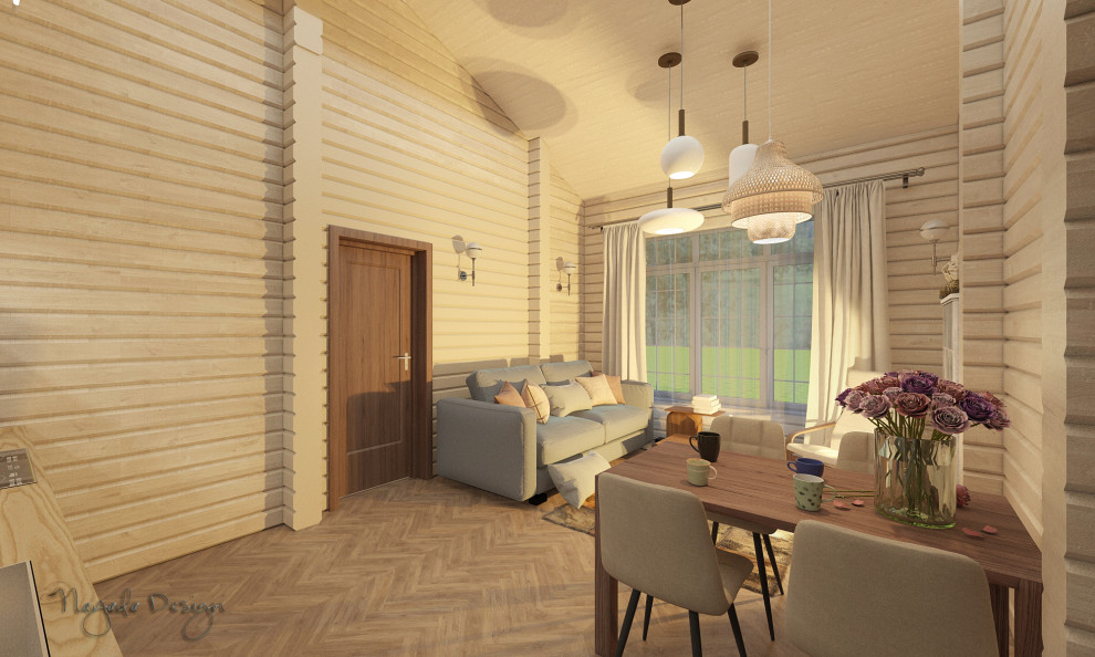 Баня из  клееного бруса в пос. Заповедник