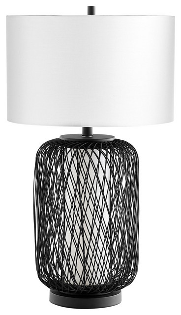 Cyan Nexus Table Lamp 10550, Pewter