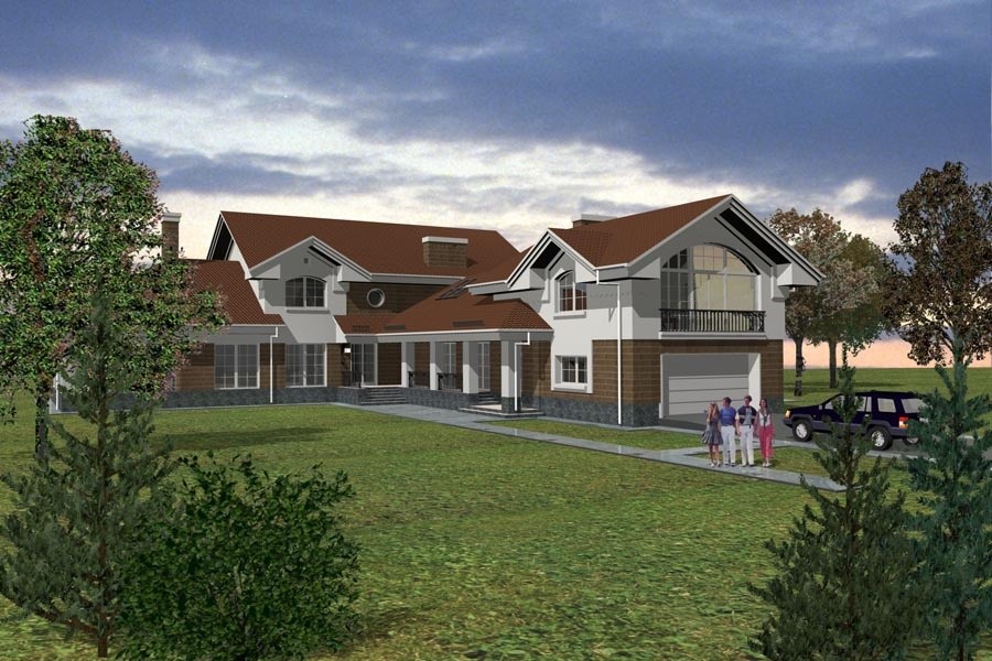 3D: Визуализация экстерьеров частных домов