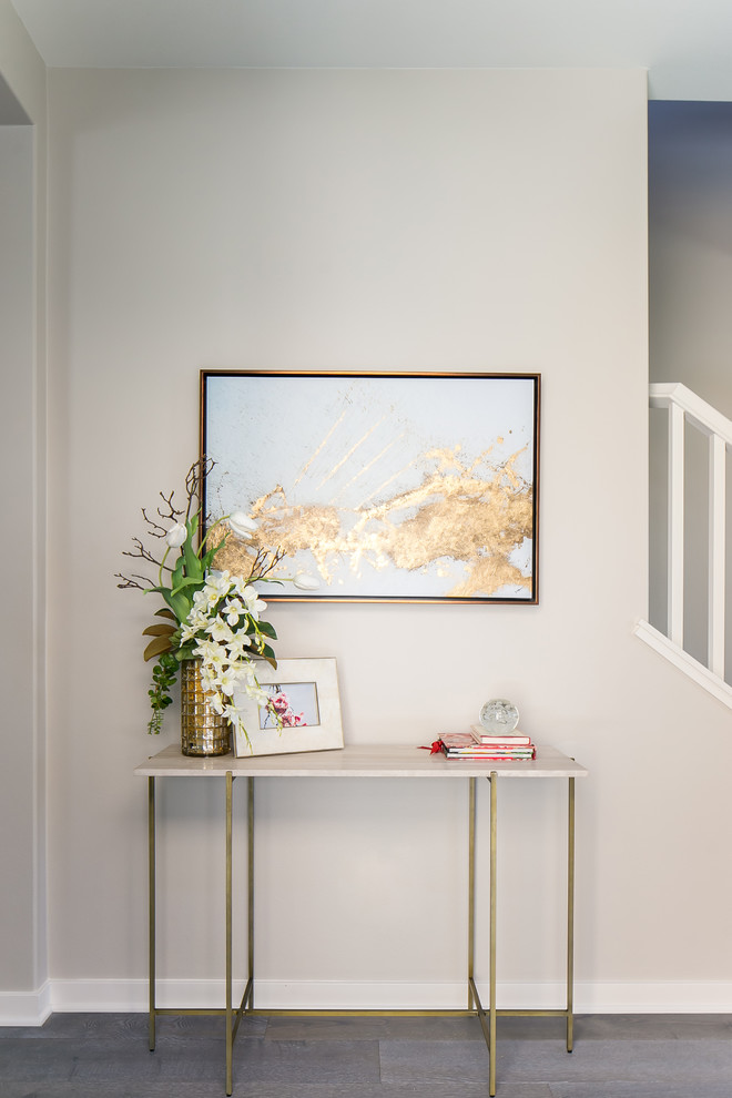 Mid-sized transitional mudroom photo in Orange County