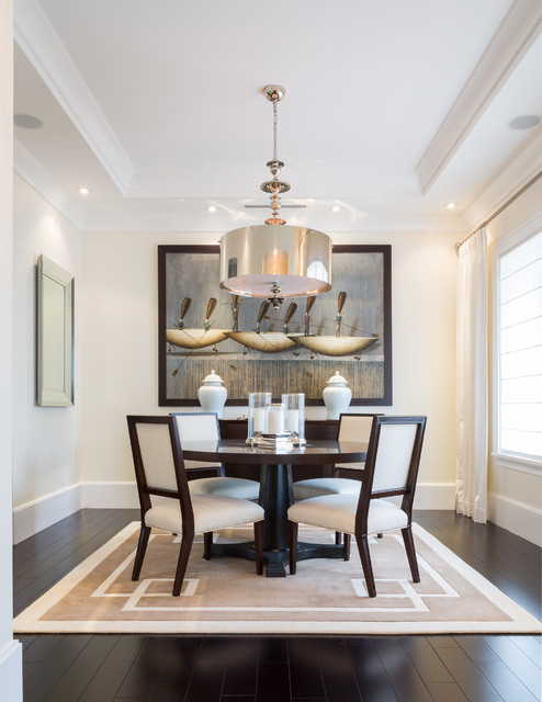 Coral Gables Transitional Gem klassisk-spisestue