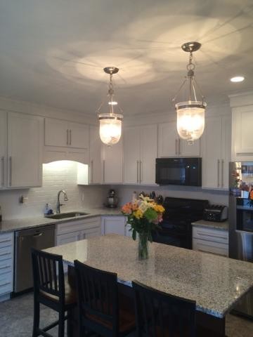 Inspiration for a transitional home design remodel in Boston