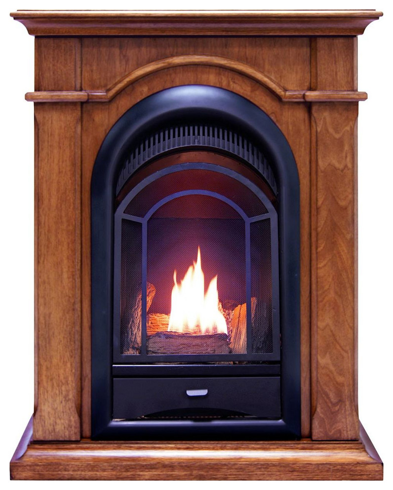 bluegrass living fire pit table on Procom Dual Fuel Ventless Gas Fireplace 10 000 Btu T Stat Apple Spice Traditional Indoor Fireplaces By Procom Houzz