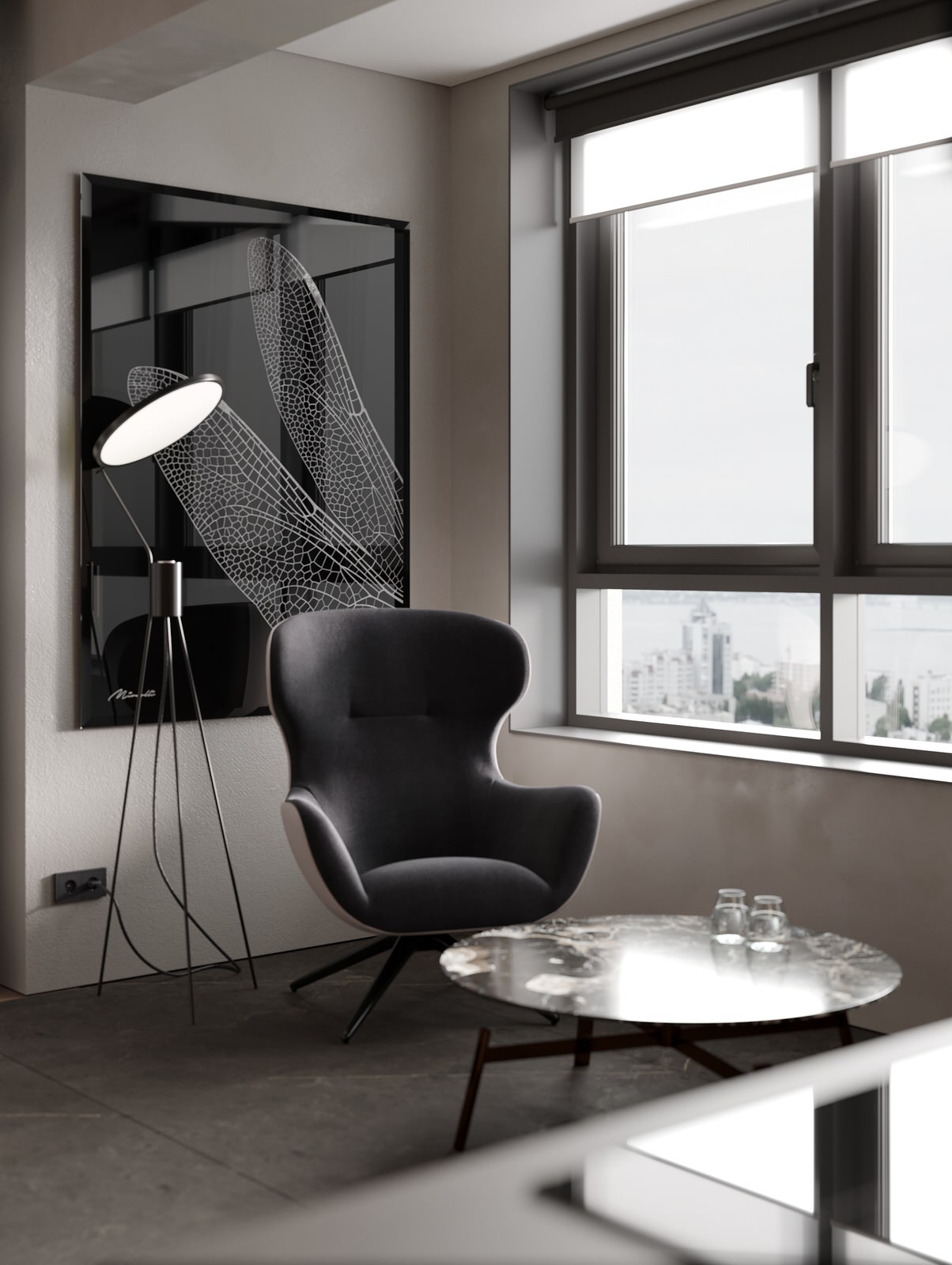 Интерьерная картина "Крылья стрекозы"