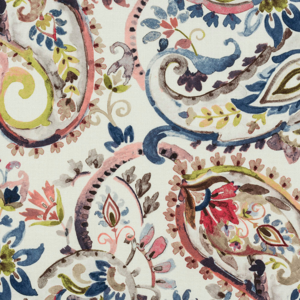 Tindra Periwinkle Fabric, 1 Yard Contemporary Drapery Fabric by