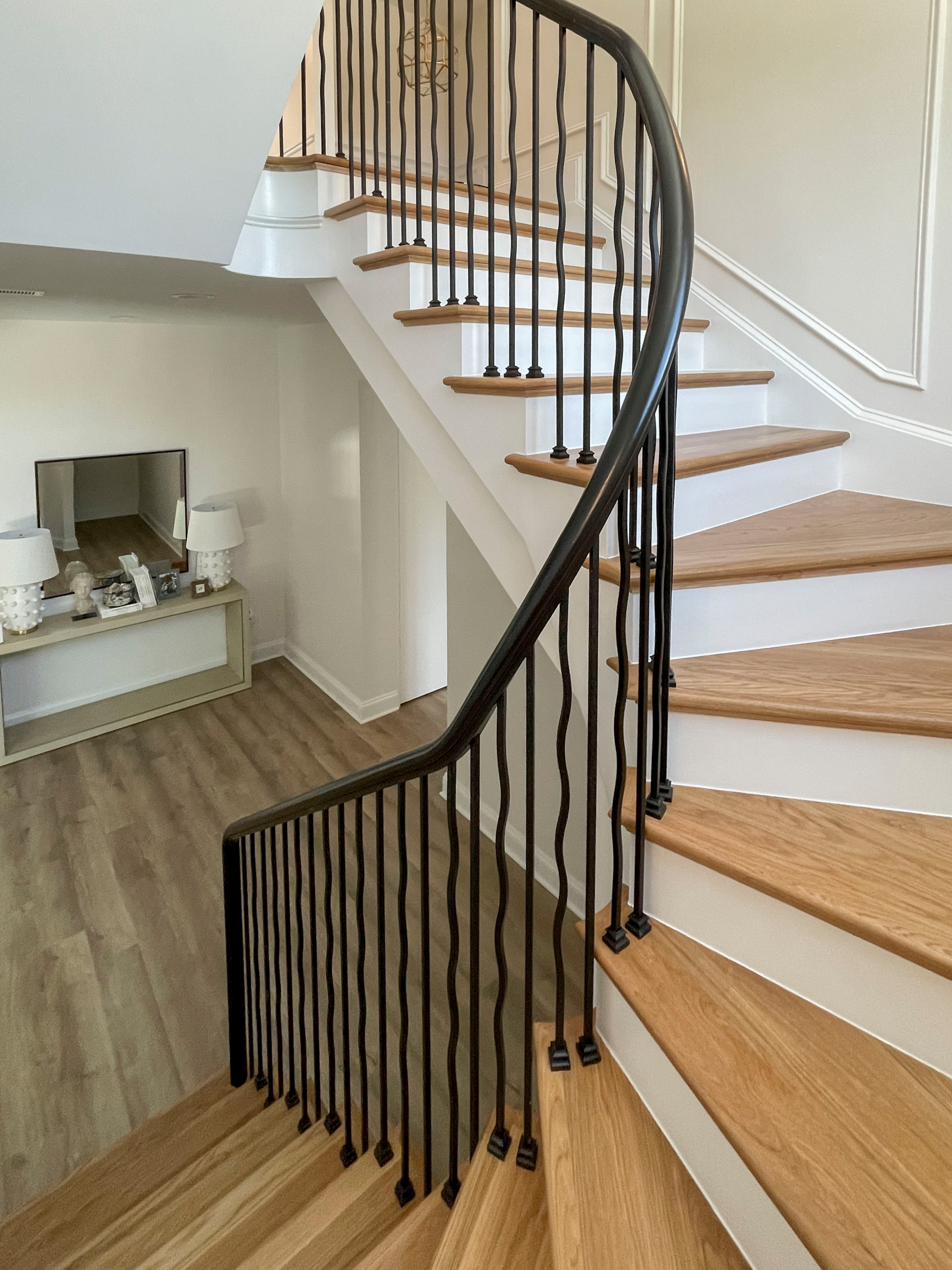 106_Modern Balustrade System Meets Traditional Winding Stairs, Aldie VA  20105