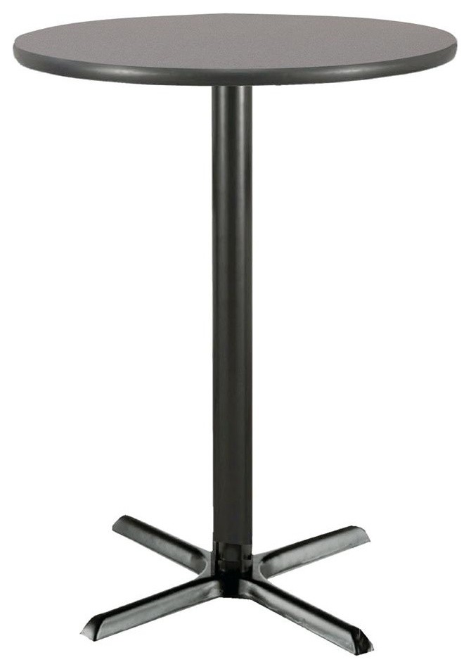 42 in. High Round Pedestal Table w X-Base (42