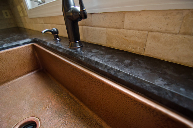 Leathered Antique Brown Granite and River Valley Granite 