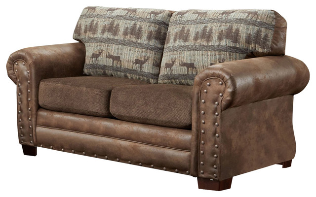Deer Teal Loveseat