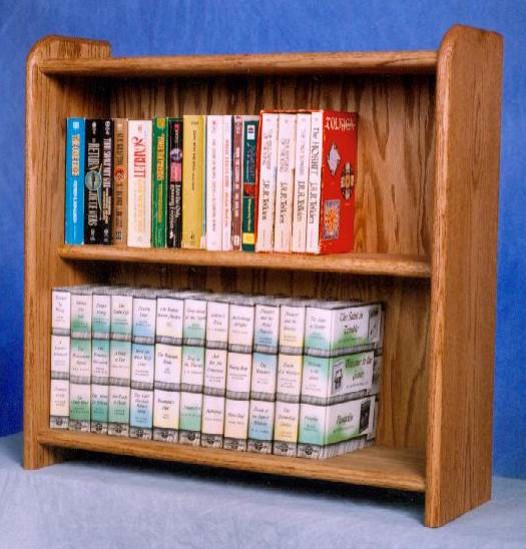 2 Shelf Media Storage (Honey Oak)