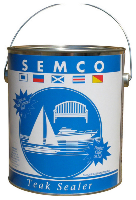 Semco Teak Sealant Protector, Clear Tone, Gallon Contemporary