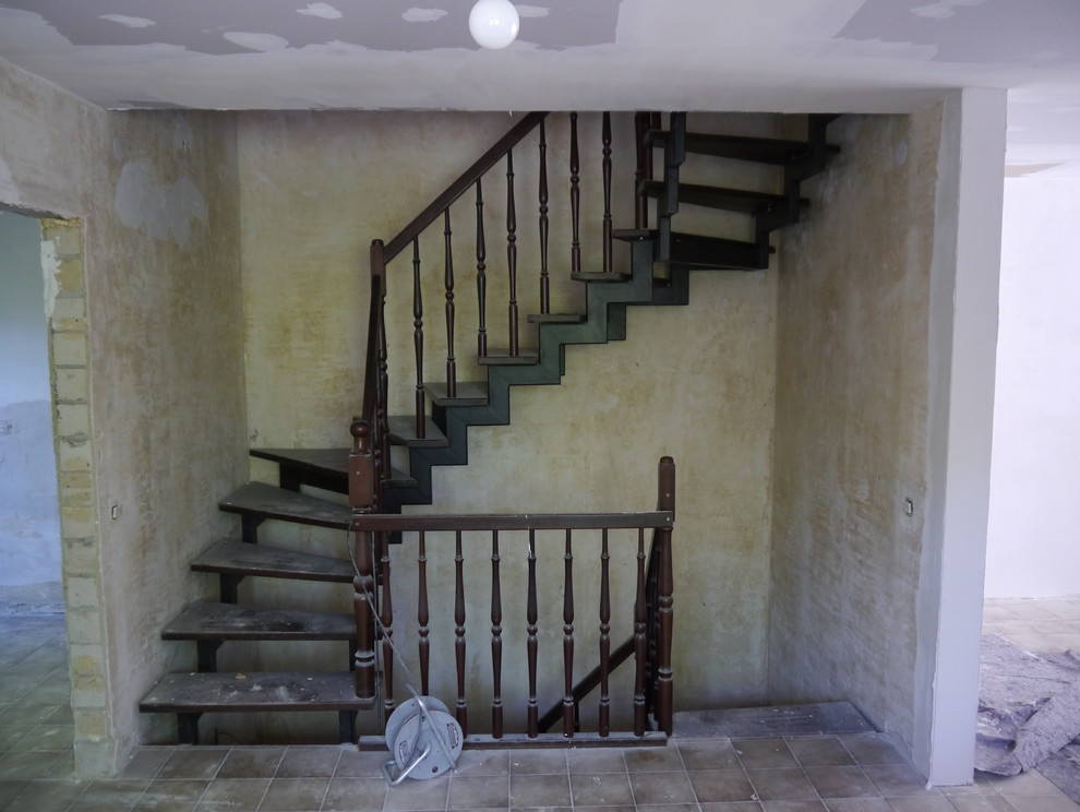 Shabby-Chic Holztreppe in München