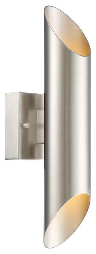 Designers Fountain Skyler Up and Down Light Wall Sconce, Platinum