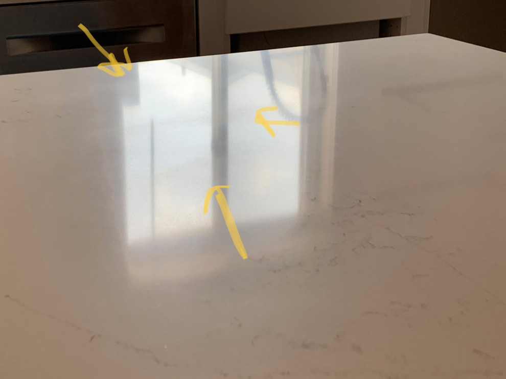 New quartz countertop bad job or unrealistic expectations?