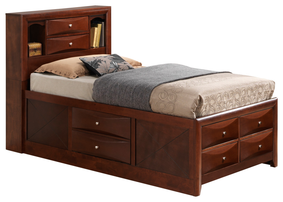 Storage Bed, Twin Transitional Platform Beds by Glory Furniture