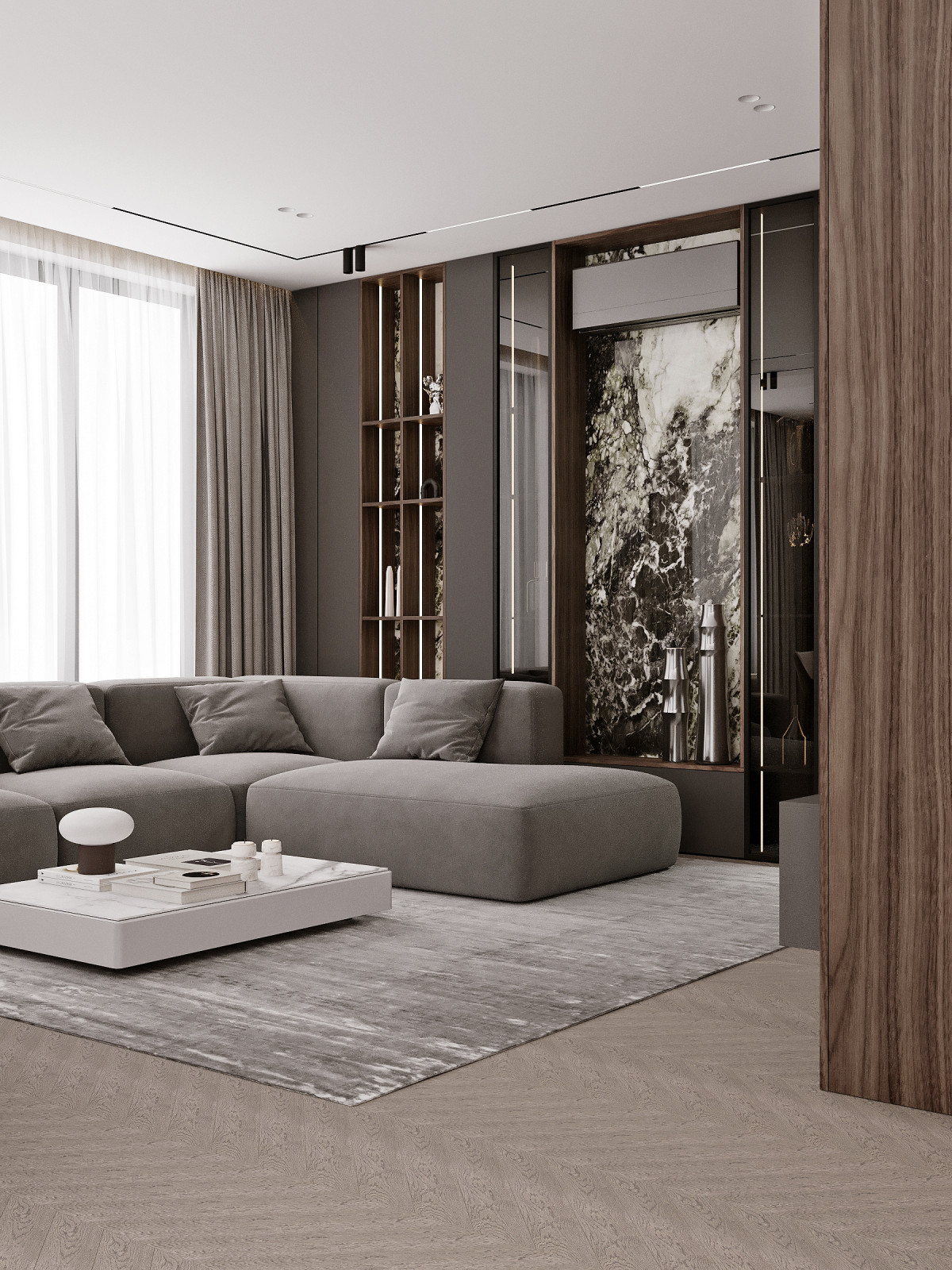 Интерьер в ЖК "Западный порт"