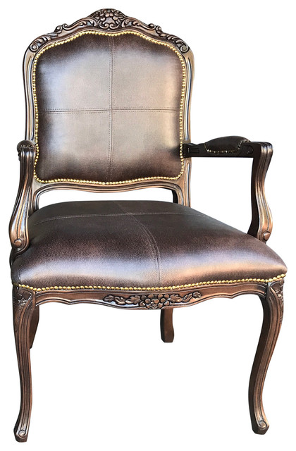 leather statement chair