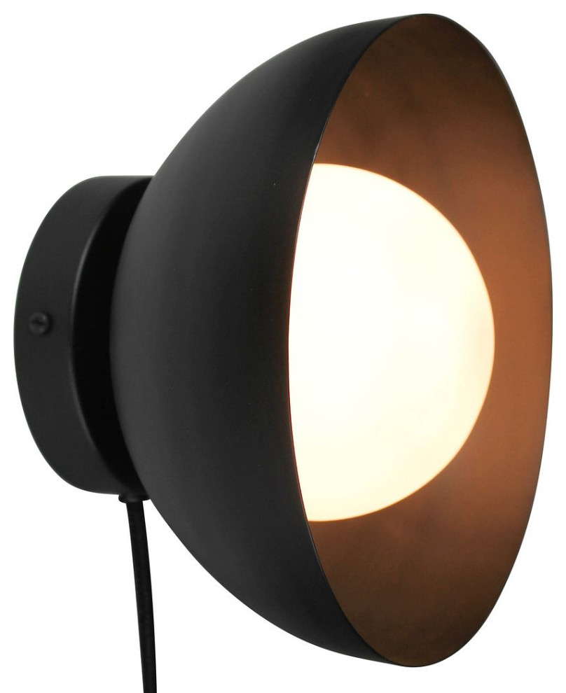 Minimalist Rustic Industrial Spotlight Wall Sconce 8.5 in Retro Dome