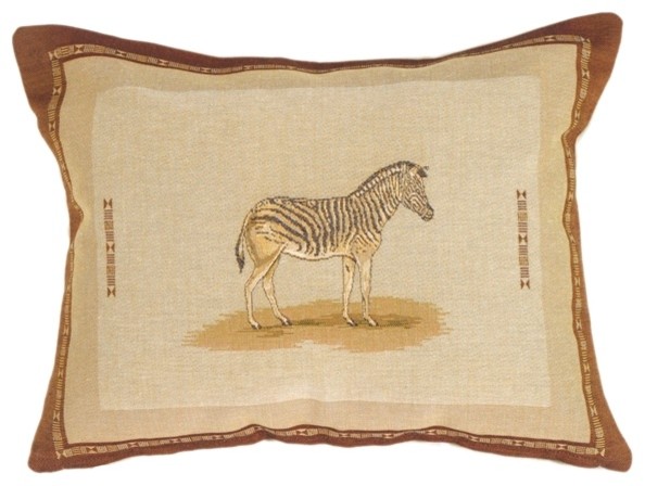 Pillow Decor - Zebra French Tapestry Throw Pillow