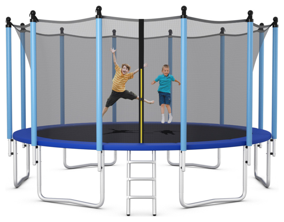 8/10/12/14/15/16Ft Jumping Exercise Recreational Bounce Trampoline For Kids
