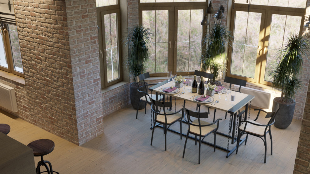 Проект пристройки кухни-гостиной к дому (визуализация и реализация)