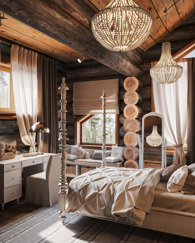 Дом из кело. Спальня старшей девочки