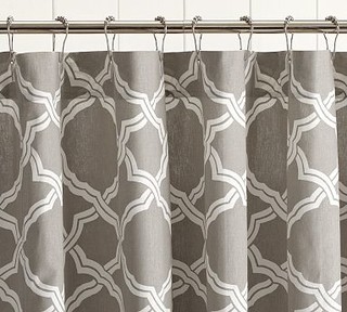 Kendra Trellis Shower Curtain, Brownstone - Traditional - Shower ...