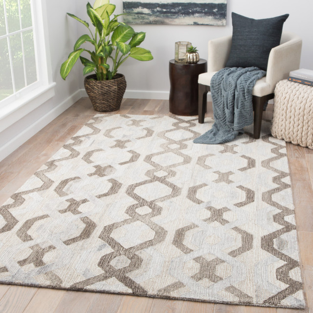 Jaipur Living Fairfield Handmade Trellis Brown/Gray Area Rug