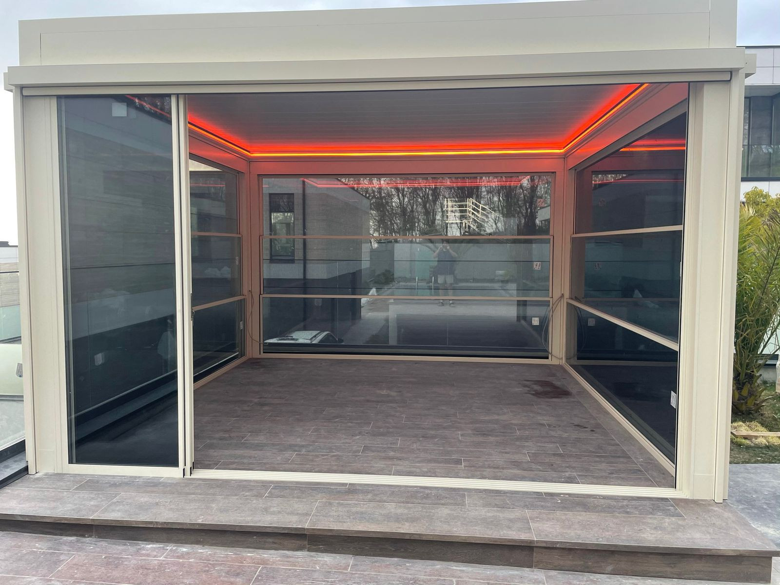 биоклиматическая пергола сдвижная