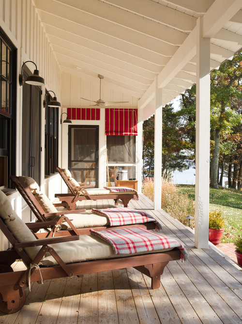 Outdoor Living - Add a flannel blanket 