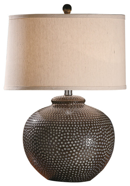 hammered table lamp