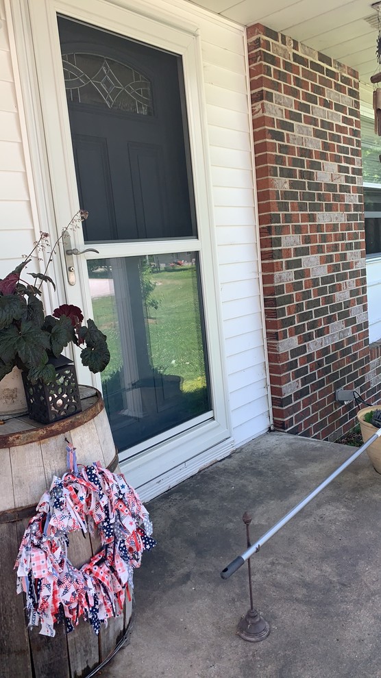 Storm door color should I paint it same color as door? Remove? Or leav