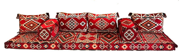 Jalsa 9 Piece Floor Seating Set Arabesque Extra Large 3 Meter