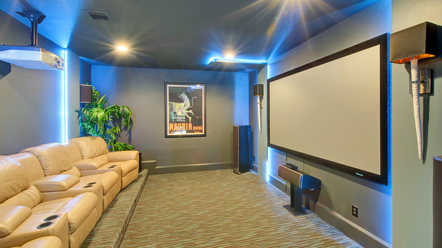 Frisco European Modern Home Theater Dallas By