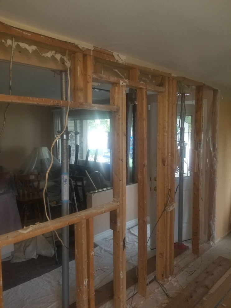 Open concept kitchen and living room