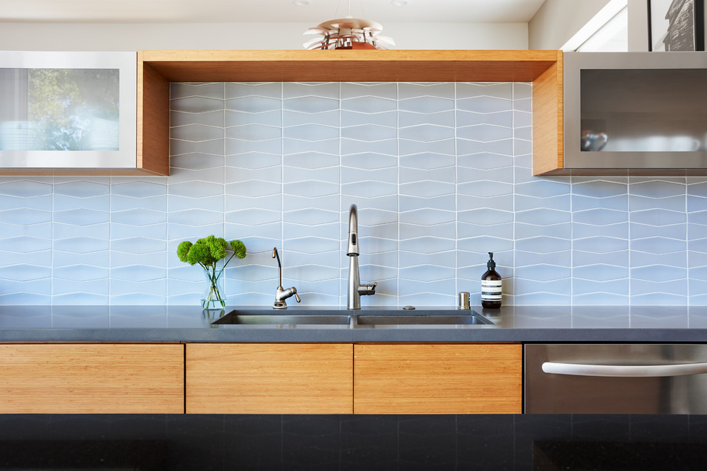 This is an example of a modern kitchen in San Francisco.