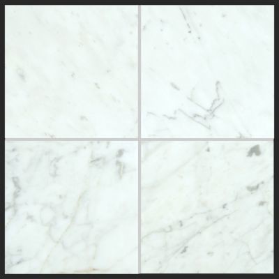 Bianco Carrara 6x6 Polished Marble Tile