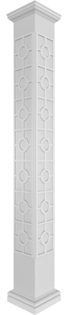 Craftsman Classic Square Non-Tapered Atlas Fretwork Column, 8