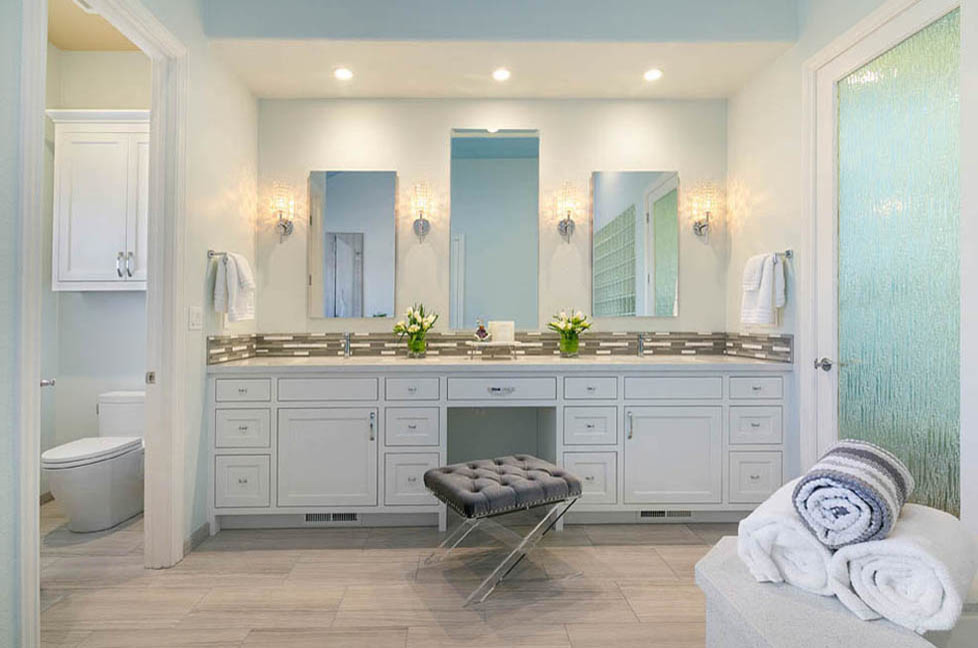Transitional Spa-Inspired Primary Bathroom Remodel - Transitional ...
