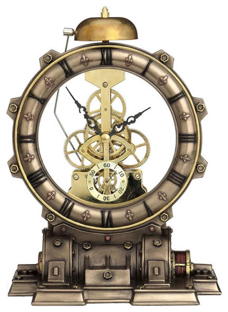 Steampunk Generator Mantel Clock by Veronese Design - Traditional - Desk  And Mantel Clocks - by Zeckos | Houzz