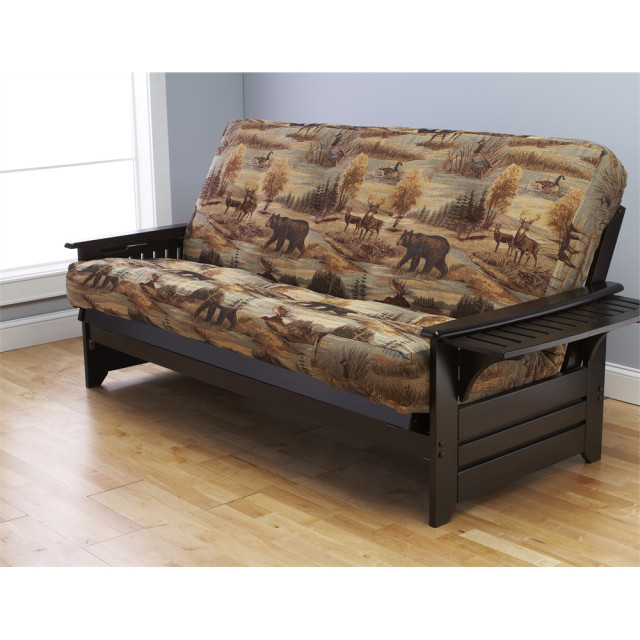 Phoenix FrameEspresso FinishCanadian Mattress Rustic Futons by