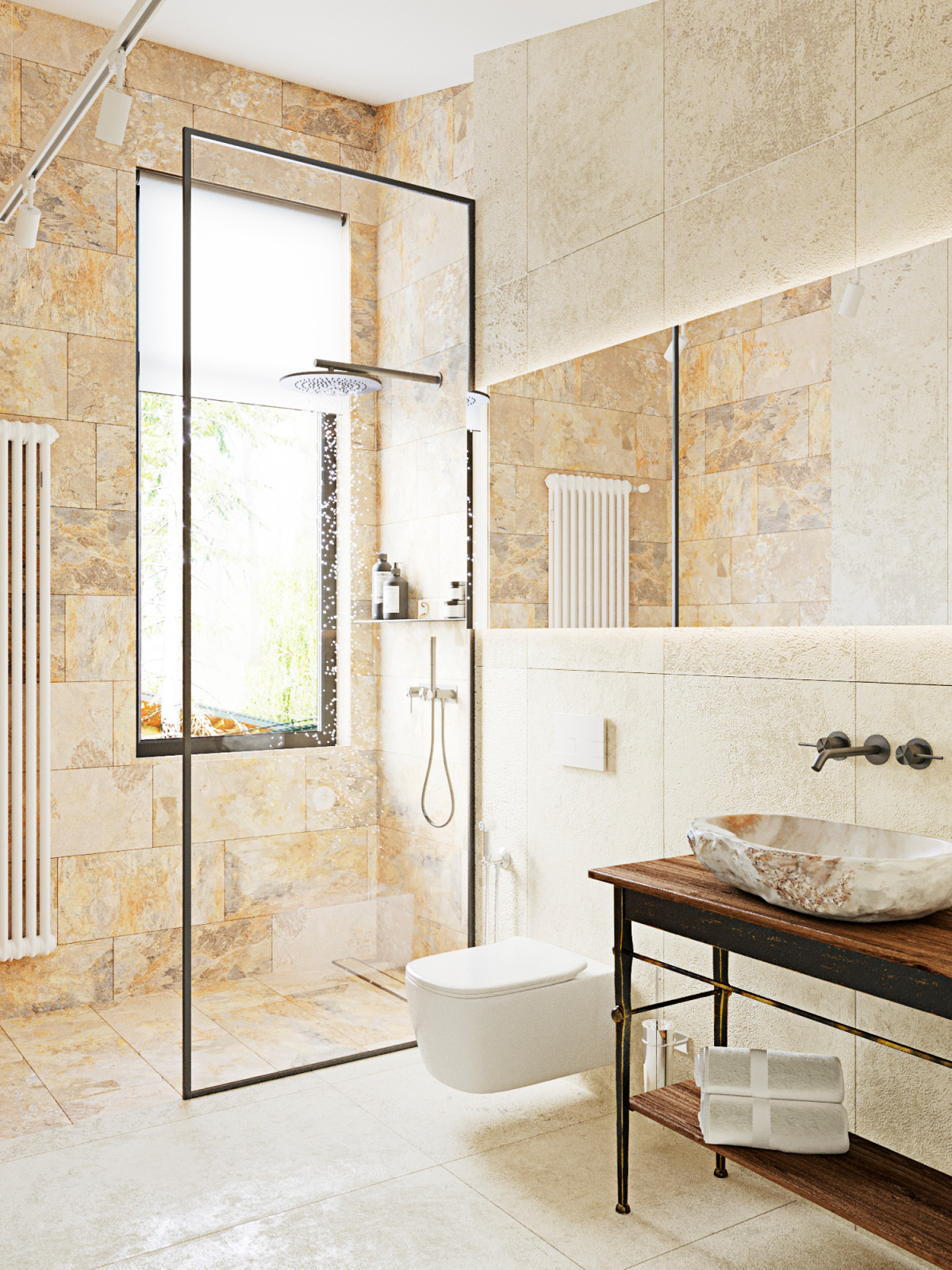 Интерьер гостевого дома с сауной